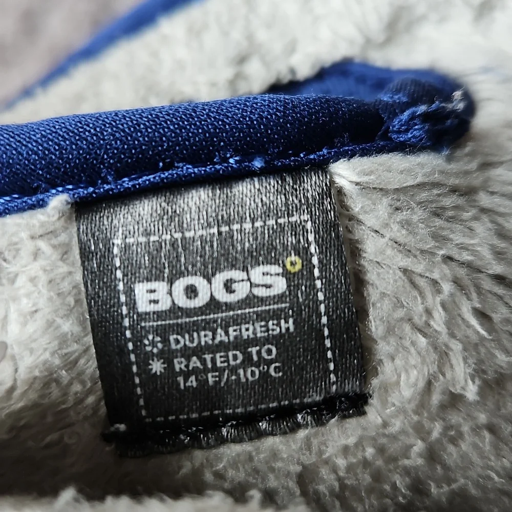 GUC Bogs Neoprene Waterproof Winter Snow Boots Baby Polar Bear Print Blue Size 7 - Picture 2 of 12